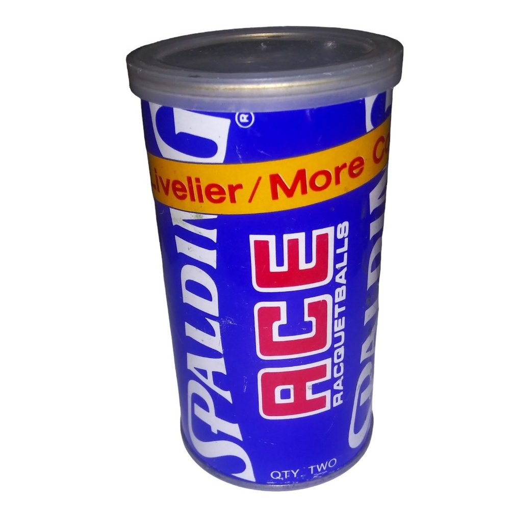 Vintage Spaulding Ace Racquetballs Pair Consistent Bounce Made in USA NOS